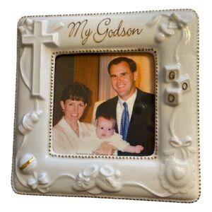 Vintage Roman, Inc. and Gold Colored Ceramic Photo Frame